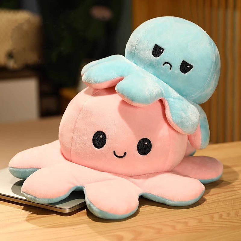 Reversible Double-sided Octopus Plush Doll
