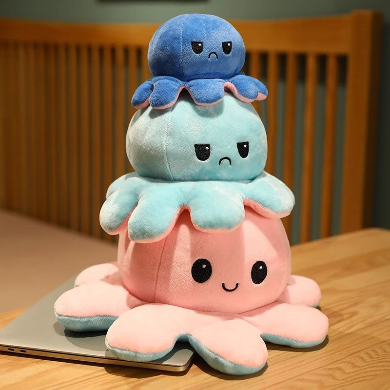 Reversible Double-sided Octopus Plush Doll